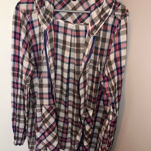 Plaid Hooded Jacket